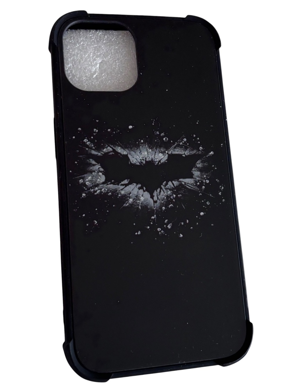 iPhone 14 Black Bat Logo Rugged Protective Phone Case NWT